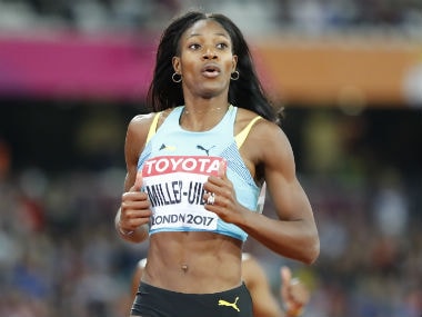 Shaunae Miller-Uibo in action at the World Championships in London. Reuters