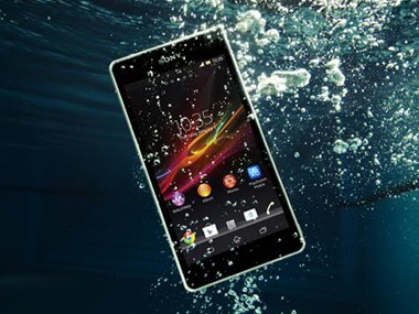 A Sony ad for its 'waterproof' phones