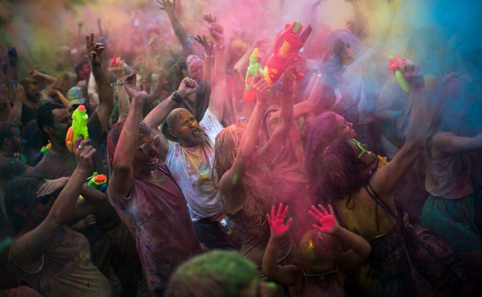 The festival of Holi, which is primarily celebrated in India and Nepal, in recent has become quite popular in some European countries. AP The festival of Holi, which is primarily celebrated in India and Nepal, in recent has become quite popular in some European countries. AP