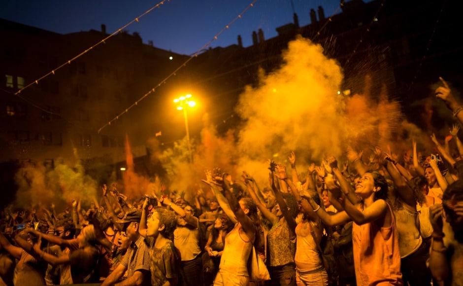 Holi celebrations have become popular among the non-Hindu population as events are being organised in many European cities. AP Holi celebrations have become popular among the non-Hindu population as events are being organised in many European cities. AP
