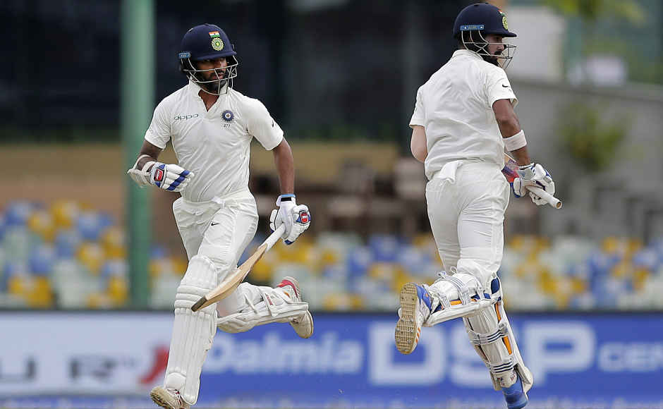 Indian openers Shikhar Dhawan and KL Rahul shared a breezy 56 run opening stand inside first 10 overs of the Day 1. Dhawan was dismissed for 35, while Rahul, who was making his comeback, went on to score his 6th consecutive half-century. AP Indian openers Shikhar Dhawan and KL Rahul shared a breezy 56 run opening stand inside first 10 overs of the Day 1. Dhawan was dismissed for 35, while Rahul, who was making his comeback, went on to score his 6th consecutive half-century. AP