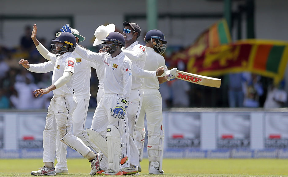 Indian captain Virat Kohli didn't last long as he was caught smartly by Angelo Mathews at 1st slip off Rangana Hearth's bowling. Kohli was dismissed for 13 and left his team in a bit of bother with score reading 133/3. AP Indian captain Virat Kohli didn't last long as he was caught smartly by Angelo Mathews at 1st slip off Rangana Hearth's bowling. Kohli was dismissed for 13 and left his team in a bit of bother with score reading 133/3. AP