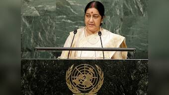 Sushma Swaraj meets Somali foreign minister Yusuf Garaad Omar; discusses piracy, maritime security