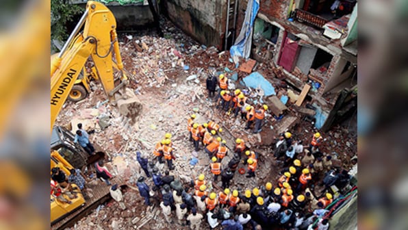 One hurt as part of dilapidated building collapses in Mumbai; police says situation under control