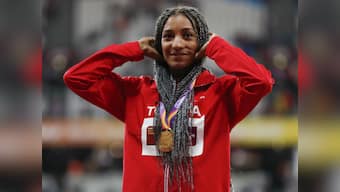 IAAF World Athletics Championships 2017: Nafi Thiam adds heptathlon gold to Olympic crown in London