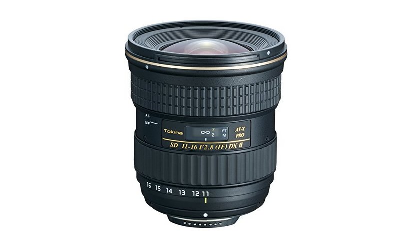 Tokina 11-16 mm f/2.8 lens. Tokina