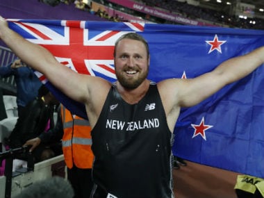 New Zealand's Tomas Walsh bags his maiden world title in London on Sunday. Reuters