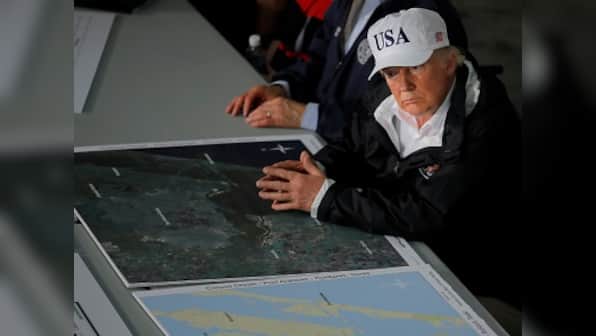 Donald Trump surveys Texas as Hurricane Harvey paralyses Houston, says damage is of 'epic proportion'