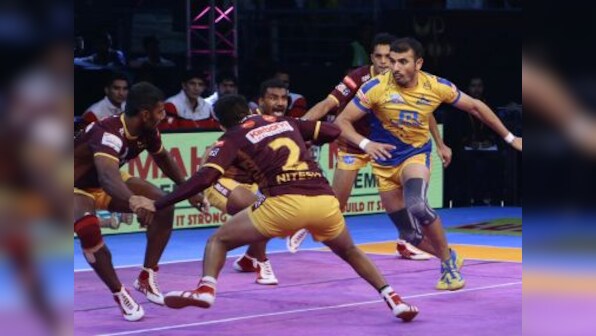 Pro Kabaddi League 2017: UP Yoddha hold Tamil Thalaivas to stop the rot, Haryana Steelers edge Dabang Delhi