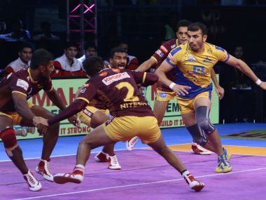 Pro Kabaddi League 2017: UP Yoddha hold Tamil Thalaivas to stop the rot, Haryana Steelers edge Dabang Delhi Pro Kabaddi League 2017: UP Yoddha hold Tamil Thalaivas to stop the rot, Haryana Steelers edge Dabang Delhi