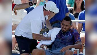US Open 2017: Nick Kyrgios laments 'diabolical' year after crashing out of event with shoulder injury