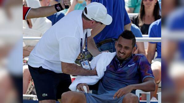 US Open 2017: Nick Kyrgios laments 'diabolical' year after crashing out of event with shoulder injury