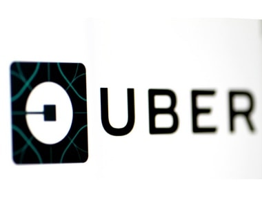 The Uber logo is seen on a screen in Singapore. Image: Reuters