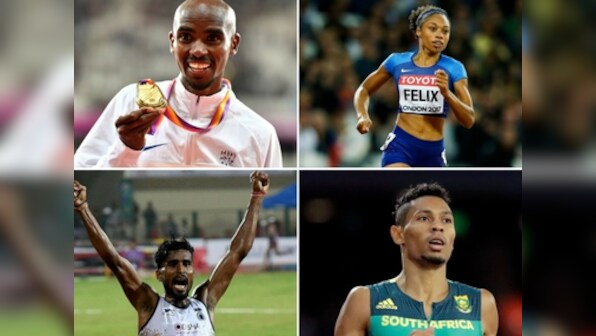 IAAF World Athletics Championships 2017: Mo Farah, Wayde van Niekerk, Lakshmanan Govindan in action on Day 6