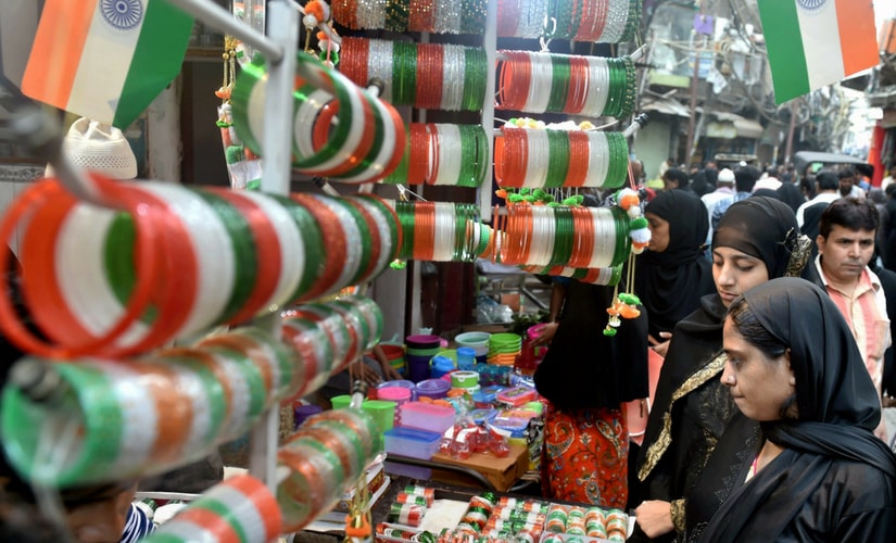 Tricolour-related paraphernelia sees exceptionally high demands in the Indian markets every year in the days leading up to 15 August. PTI Tricolour-related paraphernelia sees exceptionally high demands in the Indian markets every year in the days leading up to 15 August. PTI