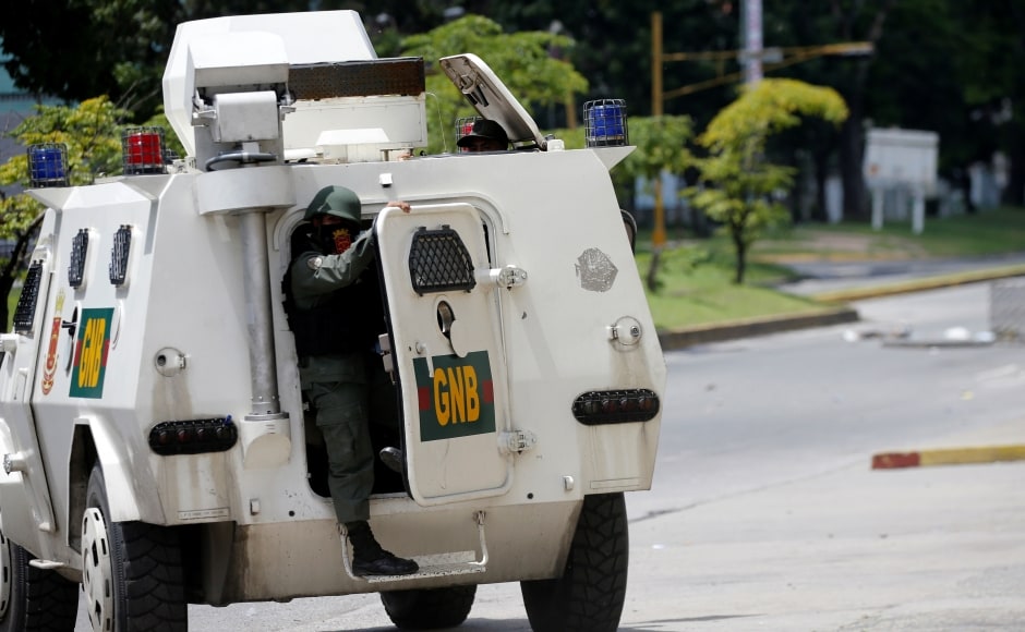 Venezuelan authorities quelled an attack on a military base near the city of Valencia by soldiers and armed civilians on Sunday, killing two of them in a dramatic escalation of unrest in the country. Reuters Venezuelan authorities quelled an attack on a military base near the city of Valencia by soldiers and armed civilians on Sunday, killing two of them in a dramatic escalation of unrest in the country. Reuters