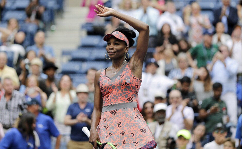 The evergreen Venus Williams shook off a mid-match lapse to improve to 19-0 in the US Open's first round and stay in the hunt for the No 1 ranking. AP The evergreen Venus Williams shook off a mid-match lapse to improve to 19-0 in the US Open's first round and stay in the hunt for the No 1 ranking. AP