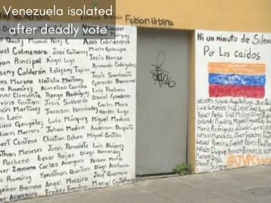 Watch: Venezuela increasingly isolated after deadly vote