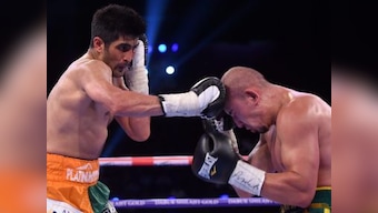 Battleground Asia: Vijender Singh clinches double title after surviving close bout against Zulpikar Maimaitiali