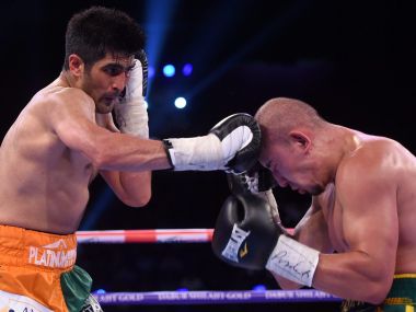 Battleground Asia: Vijender Singh clinches double title after surviving close bout against Zulpikar Maimaitiali Battleground Asia: Vijender Singh clinches double title after surviving close bout against Zulpikar Maimaitiali