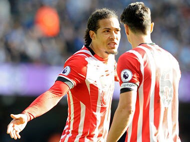 File image of Southampton's Virgil van Dijk. AP