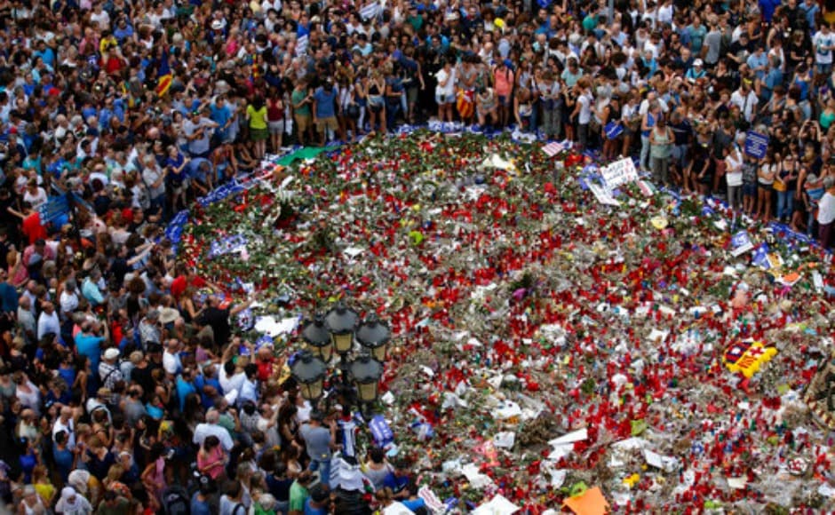 Islamic State claimed responsibility for the attack. The suspected driver, Younes Abouyaaqoub, of the van was shot dead by Spanish Police. AP Islamic State claimed responsibility for the attack. The suspected driver, Younes Abouyaaqoub, of the van was shot dead by Spanish Police. AP