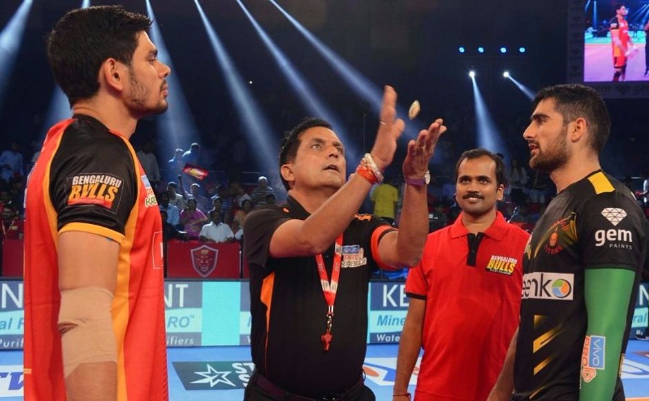 In the second match of the day, it was a battle between two of the biggest stars of PKL as the Rohit Kumar-led Bengaluru Bulls took on the Rahul Chaudhari-led Telugu Titans with both teams looking to get back to winning ways. Image courtesy: PKL In the second match of the day, it was a battle between two of the biggest stars of PKL as the Rohit Kumar-led Bengaluru Bulls took on the Rahul Chaudhari-led Telugu Titans with both teams looking to get back to winning ways. Image courtesy: PKL