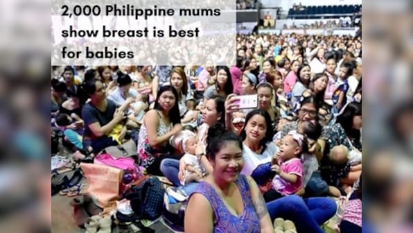Watch: 2,000 Philippine mums show breast is best for babies