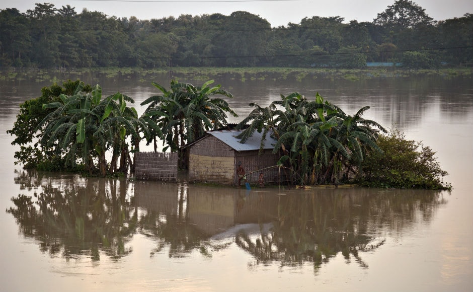 Lakhs of people were marooned in several inundated regions of Bihar and Assam, even as heavy rains in other parts of the country flooded streets, choked traffic and hit normal life. Reuters Lakhs of people were marooned in several inundated regions of Bihar and Assam, even as heavy rains in other parts of the country flooded streets, choked traffic and hit normal life. Reuters