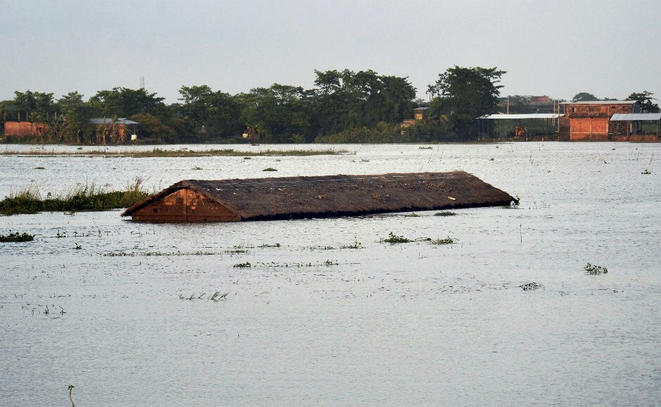 Incessant rain has thrown normal life out of gear in Gujarat, West Bengal, Jammu and Kashmir, Rajasthan and Assam. Prime Minister Narendra Modi is expected to visit Assam on Tuesday to get a first-hand assessment of the situation. PTI Incessant rain has thrown normal life out of gear in Gujarat, West Bengal, Jammu and Kashmir, Rajasthan and Assam. Prime Minister Narendra Modi is expected to visit Assam on Tuesday to get a first-hand assessment of the situation. PTI