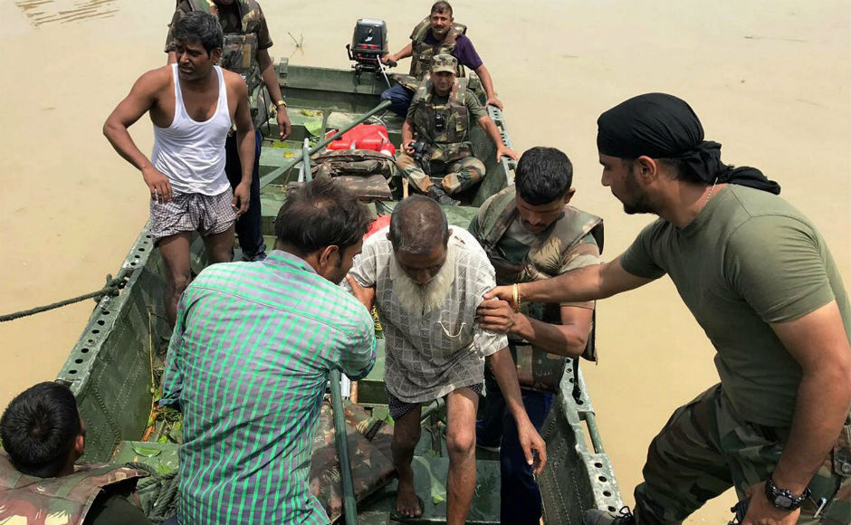Indian Army has been called in to assist the civil administration in rescue and relief operations in Assam. The authorities are running 304 relief camps where 1,38,648 people had taken shelter. PTI Indian Army has been called in to assist the civil administration in rescue and relief operations in Assam. The authorities are running 304 relief camps where 1,38,648 people had taken shelter. PTI