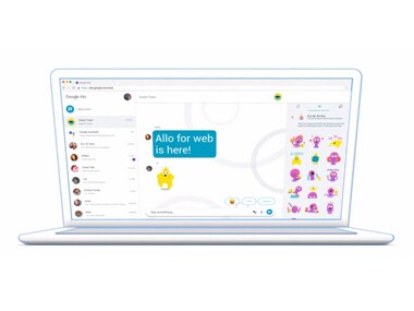 Google Allo has a web client which only pairs with Android phones for now