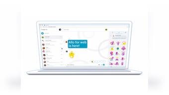 Google Allo has a web client which only pairs with Android phones for now