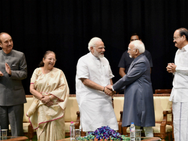 Hamid Ansari calls Narendra Modi's remarks at former vice-president's Rajya Sabha farewell 'departure from accepted practice' Hamid Ansari calls Narendra Modi's remarks at former vice-president's Rajya Sabha farewell 'departure from accepted practice'