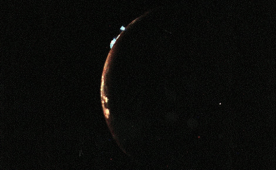 Volcanic activity on Io, one of the moons of Jupiter. Image: NASA. Volcanic activity on Io, one of the moons of Jupiter. Image: NASA.