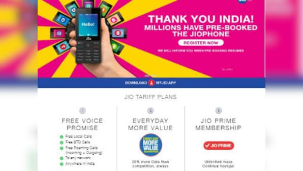 JioPhone pre-booking reaches the million mark; will resume next round of registrations soon