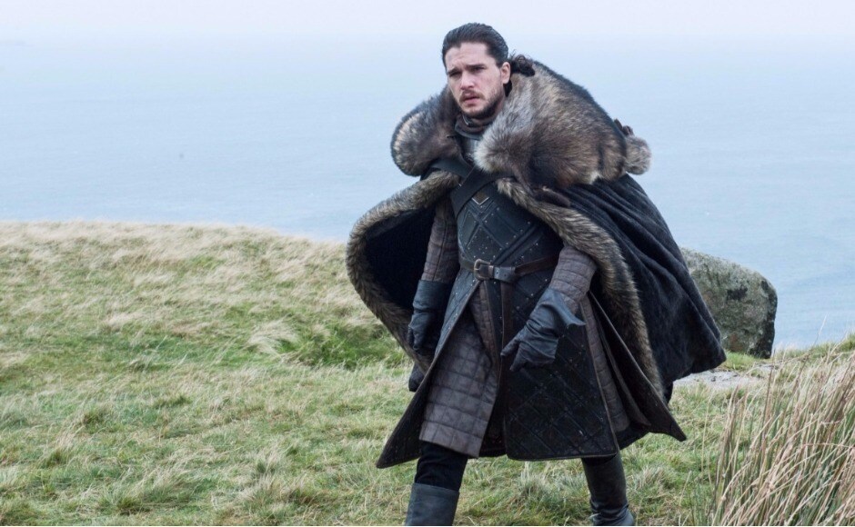 There's Jon, looking none too happy. Has he received Bran's message about seeing White Walkers heading to Eastwatch? And will Tormund be able to hold off the horde until Jon gets there? Image via HBO