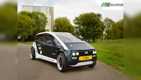 Dutch students have developed a lightweight biodegradable electric car