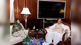 Mehbooba Mufti meets Rajnath Singh, briefs home minister on security situation in Jammu and Kashmir