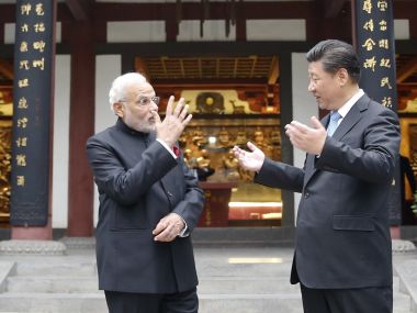 Prime Minister Narendra Modi (left) with Chinese president Xi Jinping. GettyImages