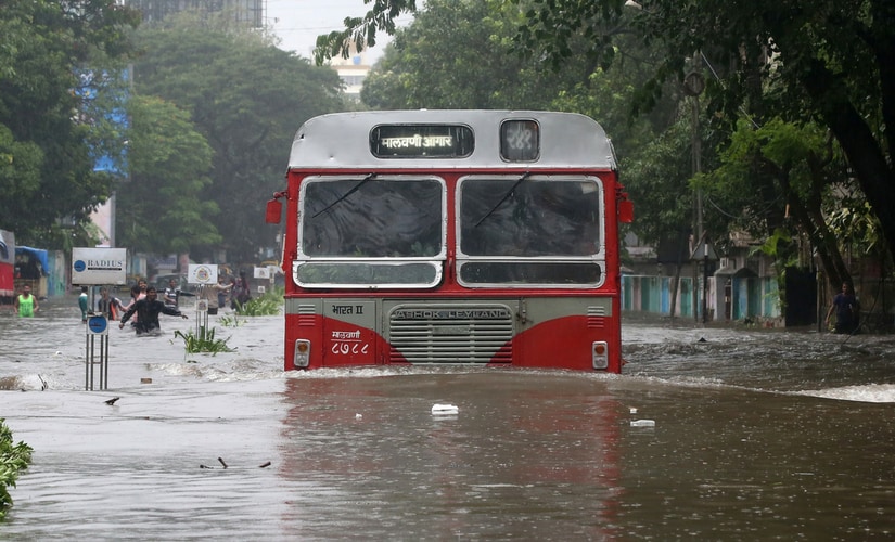 Torrential rain accompanied by strong winds pummelled Mumbai on Tuesday, disrupting rail, road and air services, uprooting trees, swamping homes, and bringing the megapolis and satellite towns to their knees. Reuters Torrential rain accompanied by strong winds pummelled Mumbai on Tuesday, disrupting rail, road and air services, uprooting trees, swamping homes, and bringing the megapolis and satellite towns to their knees. Reuters