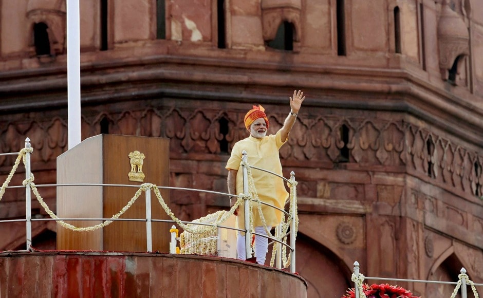 As India celebrated 70 years of Independence Day on Tuesday, Prime Minister Narendra Modi addressed the nation at Red Fort in New Delhi. PTI As India celebrated 70 years of Independence Day on Tuesday, Prime Minister Narendra Modi addressed the nation at Red Fort in New Delhi. PTI