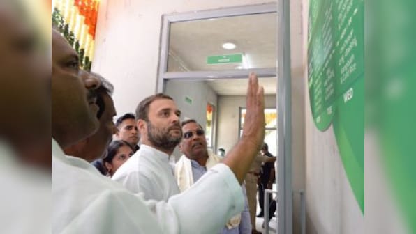 Rahul introduces Indira Canteens: With 2018 in mind, Congress serves idli and bisi bele bhaath in waterlogged Bengaluru