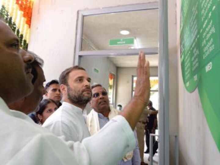 Rahul introduces Indira Canteens: With 2018 in mind, Congress serves idli and bisi bele bhaath in waterlogged Bengaluru