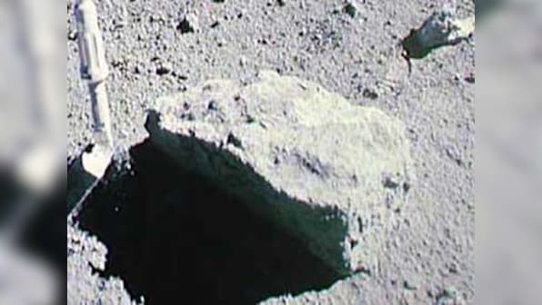 Rock known as 'rusty' retrieved by the Apollo 16 mission reveals the hot, dry origin of the Moon