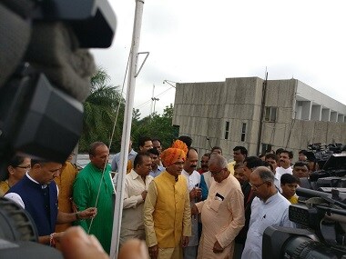 Shivraj Singh Chouhan attending Independece Day celebrations. Twitter @ChouhanShivraj