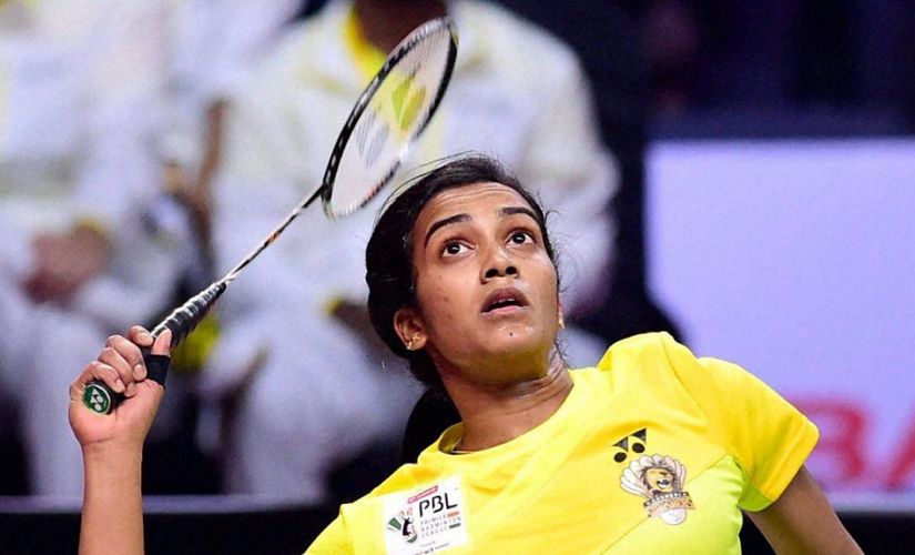 File image of PV Sindhu in action. PTI