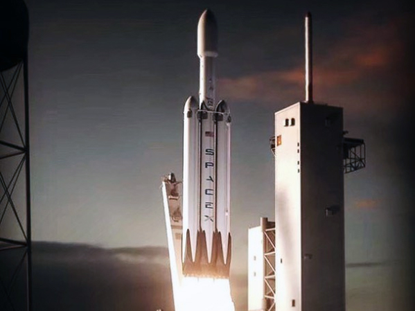 Elon Musk shares animation of the SpaceX Falcon Heavy scheduled for a maiden flight in November Elon Musk shares animation of the SpaceX Falcon Heavy scheduled for a maiden flight in November