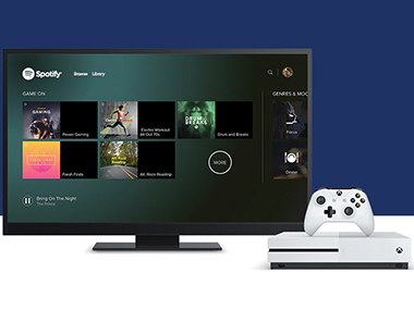 Spotify launched on the Xbox One, along with curated gaming oriented tracks in a gaming hub Spotify launched on the Xbox One, along with curated gaming oriented tracks in a gaming hub