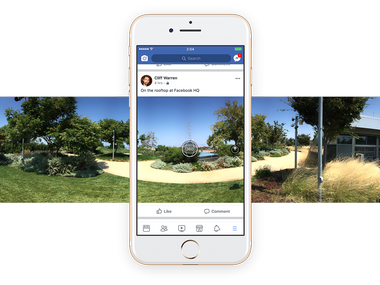 Facebook now allows you to capture 360 degree photos on its mobile app